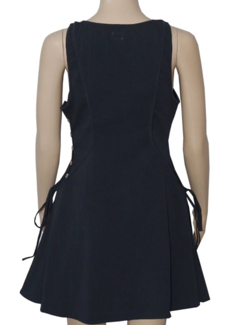 Free People Free-est Forever Fancy Mini Dress Black Sweetheart XS - Picture 4 of 6